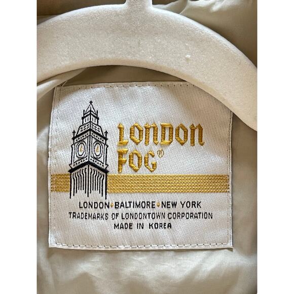 London Fog 12 Trench Rain Coat Belted Lined Vtg 90s - Picture 7 of 10